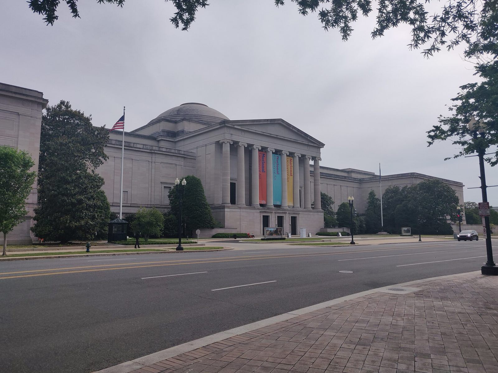 The National Gallery of Art in Washington, seen from the street.
